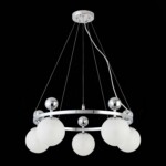 SLE106103-05 Светильник подвесной Хром/Белый E27 5*60W PECHIO — изображение 4