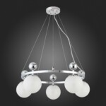 SLE106103-05 Светильник подвесной Хром/Белый E27 5*60W PECHIO — изображение 5