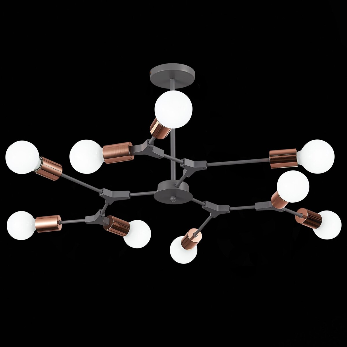 SLE106403-09 Светильник потолочный Серый, Розовое золото E27 9*60W PALARE — изображение 1