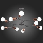 SLE106403-09 Светильник потолочный Серый, Розовое золото E27 9*60W PALARE — изображение 2