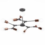 SLE106403-09 Светильник потолочный Серый, Розовое золото E27 9*60W PALARE — изображение 3