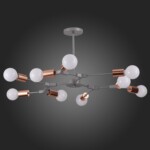 SLE106403-09 Светильник потолочный Серый, Розовое золото E27 9*60W PALARE — изображение 5