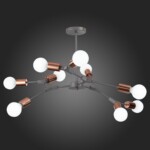 SLE106403-09 Светильник потолочный Серый, Розовое золото E27 9*60W PALARE — изображение 8