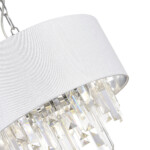 SLE1120-103-05 Светильник подвесной Хром/Белый E14 5*40W DAHLIA — изображение 5