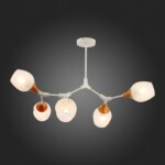 SLE113502-05 Светильник потолочный Белый, Светлое дерево/Белый E27 5*60W CIOTOLLA — изображение 2