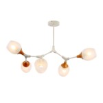 SLE113502-05 Светильник потолочный Белый, Светлое дерево/Белый E27 5*60W CIOTOLLA — изображение 3