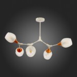 SLE113502-05 Светильник потолочный Белый, Светлое дерево/Белый E27 5*60W CIOTOLLA — изображение 5