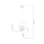 SLE115113-01 Подвес Белый/Белый E27 1*60W TENATO — изображение 10