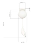 SLE115402-01 Светильник подвесной Белый/Белый G9 1*40W MODENA — изображение 5