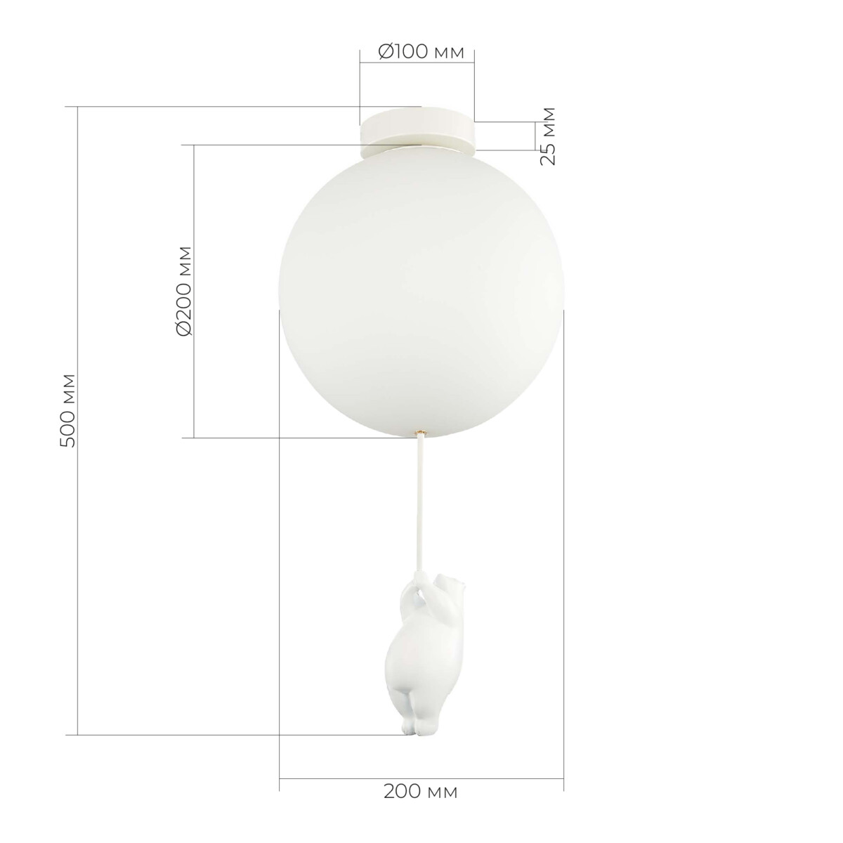 SLE115412-01 Светильник подвесной Белый/Белый E27 1*60W MODENA — изображение 6