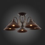 SLE120402-05 Светильник потолочный темно-коричневый/темно-коричневый E27 5*60W CIOLLA — изображение 11