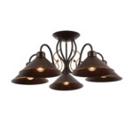 SLE120402-05 Светильник потолочный темно-коричневый/темно-коричневый E27 5*60W CIOLLA — изображение 12