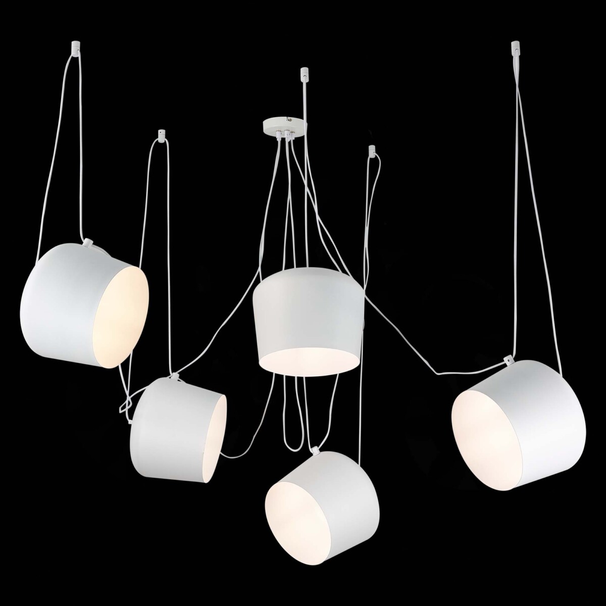 SLE120653-05_01B SLE120653-05 Светильник подвесной Белый/Белый E27 5*40W TRIESTE — изображение 1