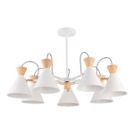 SLE125102-07 Светильник потолочный Белый, Золотистый/Белый, Светлое дерево E14 7*40W MODICA — изображение 4