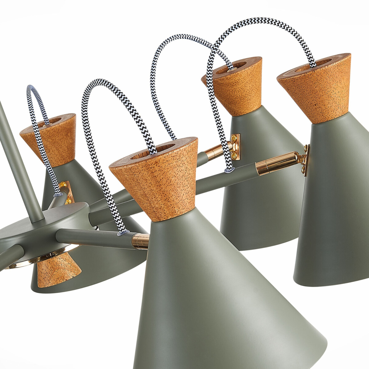 SLE125112-07 Светильник потолочный Серый, Золотистый/Серый, Темное дерево E14 7*40W MODICA — изображение 5