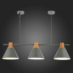 SLE125113-03 Светильник подвесной Серый/Серый, Светлое дерево E27 3*60W MODICA — изображение 2