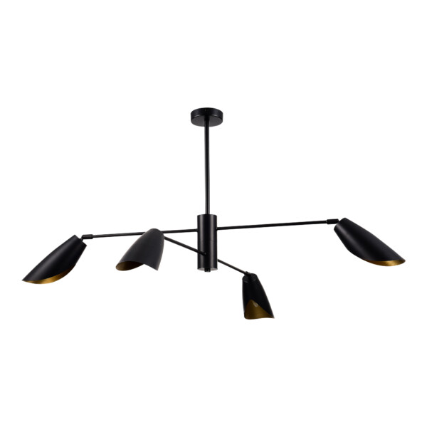 SLE1254-403-04 Светильник подвесной Черный/Черный E14 4*60W ALTON