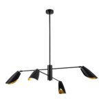 SLE1254-403-04 Светильник подвесной Черный/Черный E14 4*60W ALTON — изображение 3