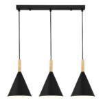 SLE1255-403-03 Светильник подвесной Черный/Черный E27 3*40W ARKET — изображение 4