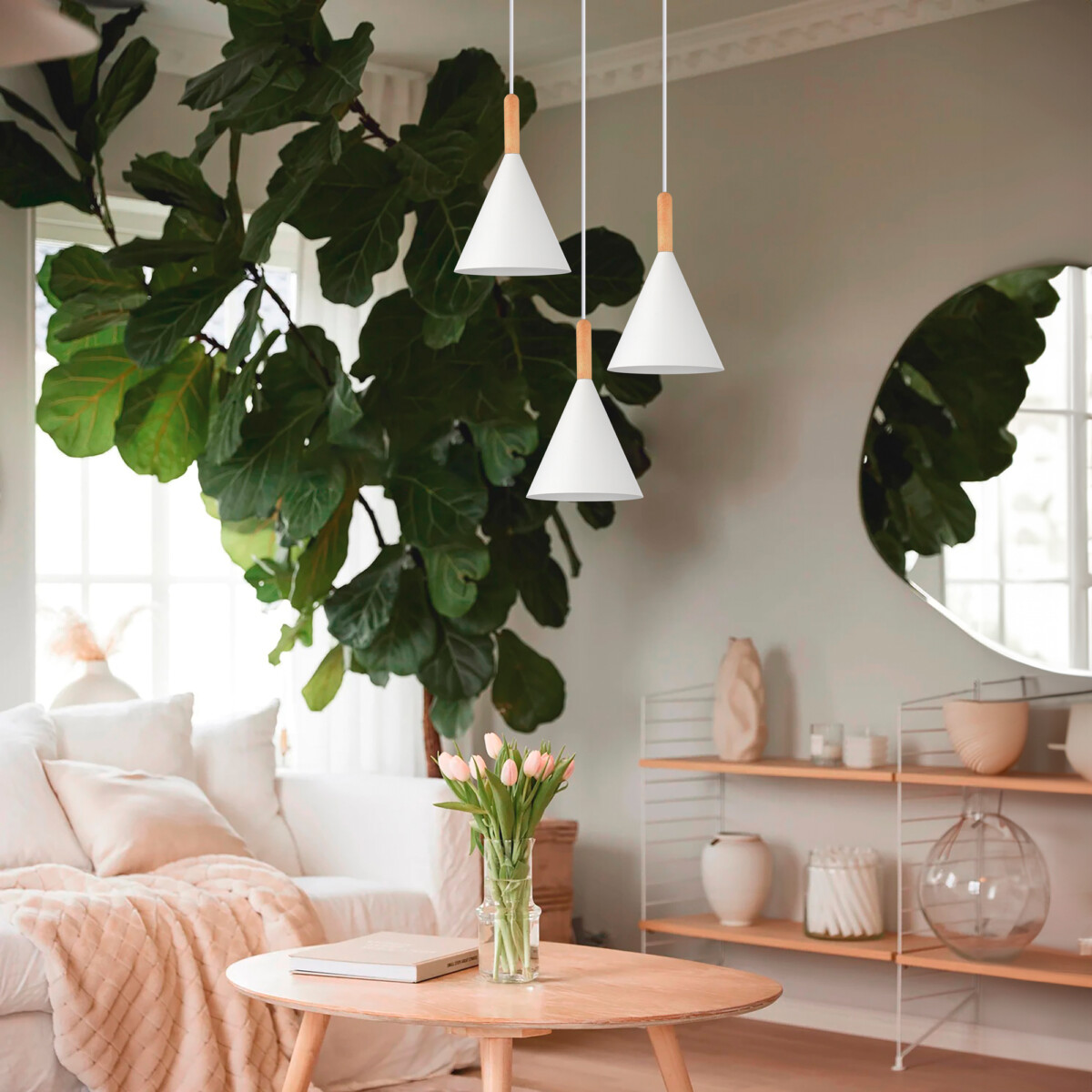 SLE1255-413-01 Светильник подвесной Черный/Белый E27 1*40W ARKET — изображение 4