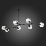 SLE154843-07 Светильник подвесной Черный/Дымчатый E27 7*40W RAMETTO — изображение 2