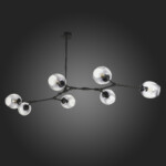 SLE154843-07 Светильник подвесной Черный/Дымчатый E27 7*40W RAMETTO — изображение 5