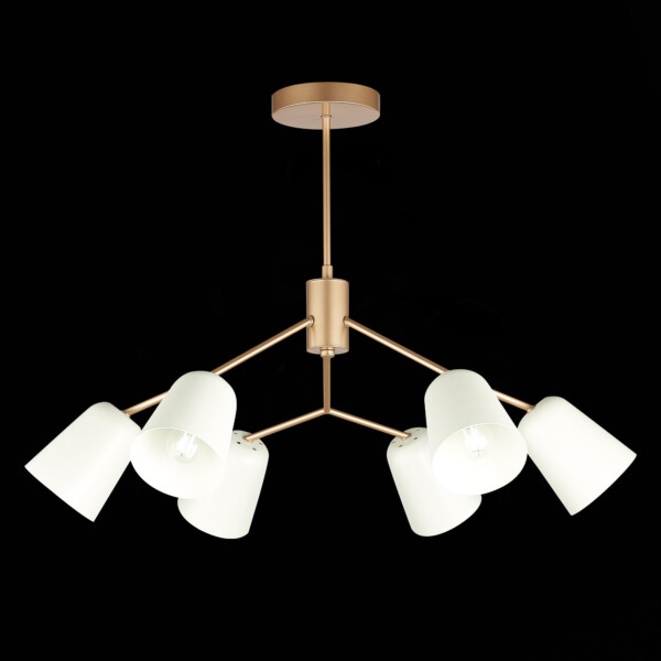 SLE155902-06 Светильник потолочный Золотистый/Белый E14 6*40W MARIO