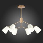 SLE155902-06 Светильник потолочный Золотистый/Белый E14 6*40W MARIO — изображение 2