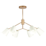 SLE155902-06 Светильник потолочный Золотистый/Белый E14 6*40W MARIO — изображение 3