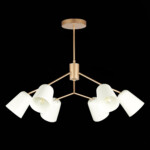 SLE155902-06 Светильник потолочный Золотистый/Белый E14 6*40W MARIO — изображение 4