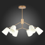 SLE155902-06 Светильник потолочный Золотистый/Белый E14 6*40W MARIO — изображение 5