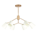 SLE155902-06 Светильник потолочный Золотистый/Белый E14 6*40W MARIO — изображение 6