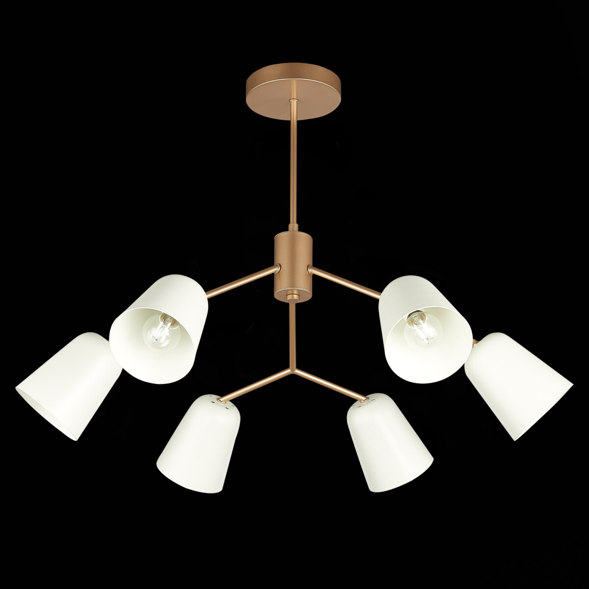 SLE155902-06 Светильник потолочный Золотистый/Белый E14 6*40W MARIO — изображение 7