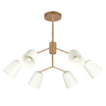 SLE155902-06 Светильник потолочный Золотистый/Белый E14 6*40W MARIO — изображение 9