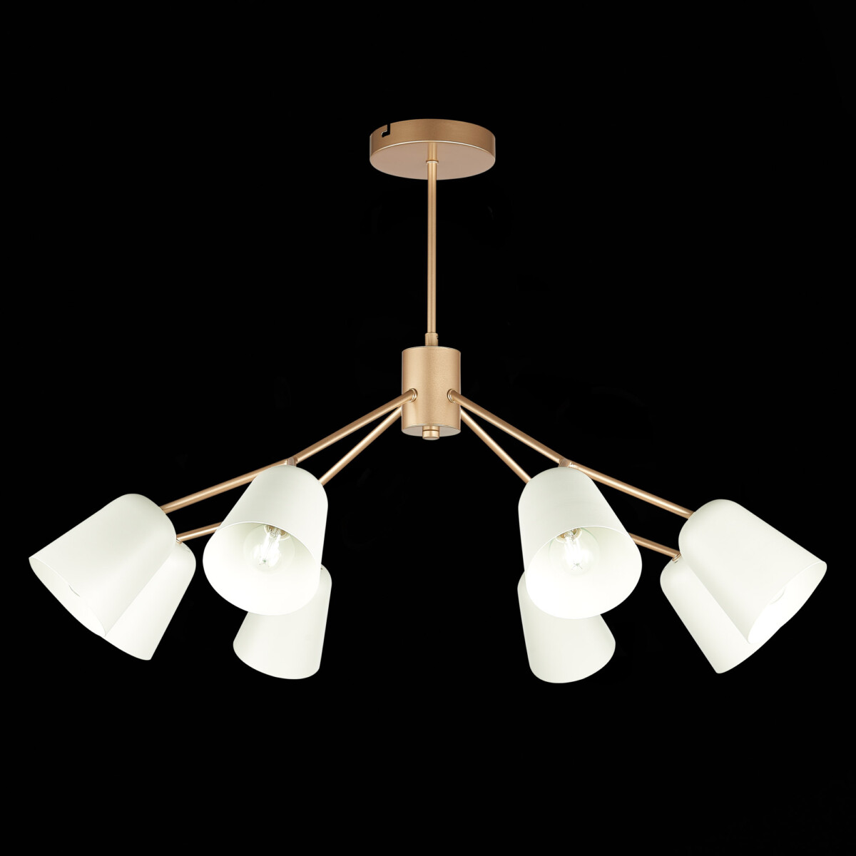 SLE155902-08_01B SLE155902-08 Светильник потолочный Золотистый/Белый E14 8*40W MARIO — изображение 1