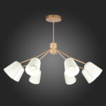 SLE155902-08 Светильник потолочный Золотистый/Белый E14 8*40W MARIO — изображение 2