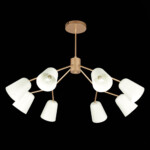 SLE155902-08 Светильник потолочный Золотистый/Белый E14 8*40W MARIO — изображение 7