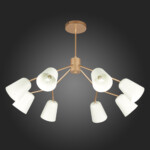 SLE155902-08 Светильник потолочный Золотистый/Белый E14 8*40W MARIO — изображение 8