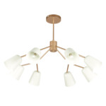 SLE155902-08 Светильник потолочный Золотистый/Белый E14 8*40W MARIO — изображение 9