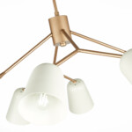 SLE155902-08 Светильник потолочный Золотистый/Белый E14 8*40W MARIO — изображение 10