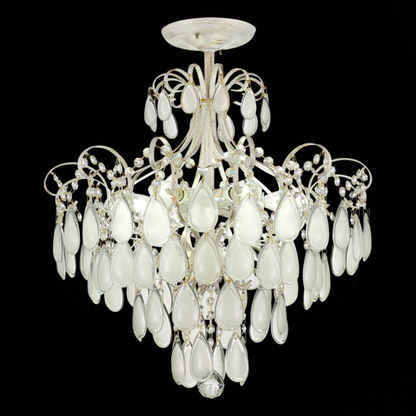 SLE160302-06 Светильник потолочный Золотистый/Белый матовый E14 6*60W MAGONZA