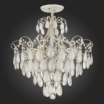 SLE160302-06 Светильник потолочный Золотистый/Белый матовый E14 6*60W MAGONZA — изображение 5