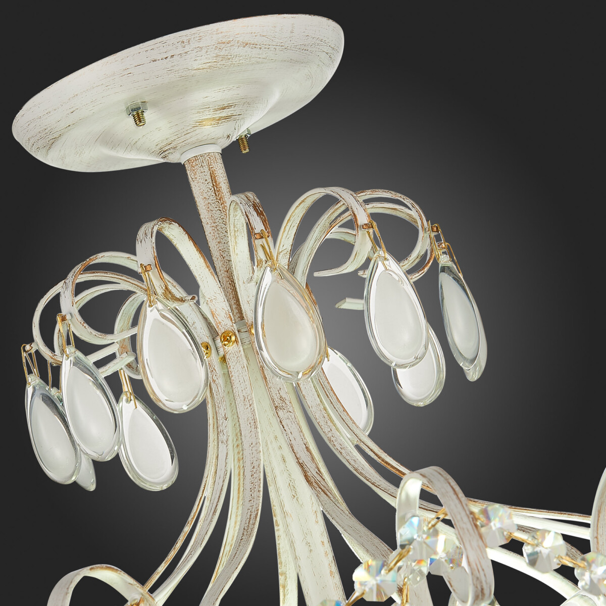 SLE160302-06 Светильник потолочный Золотистый/Белый матовый E14 6*60W MAGONZA — изображение 11