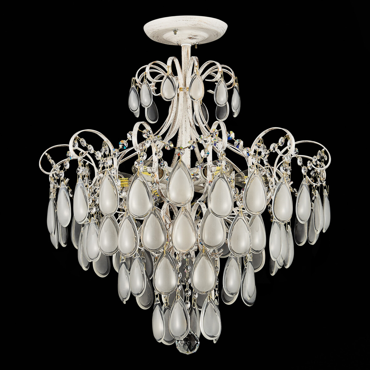 SLE160302-06 Светильник потолочный Золотистый/Белый матовый E14 6*60W MAGONZA — изображение 16