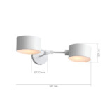 SLE183501-02 Светильник настенный Белый/Белый E14 2*60W GIMENTO — изображение 10