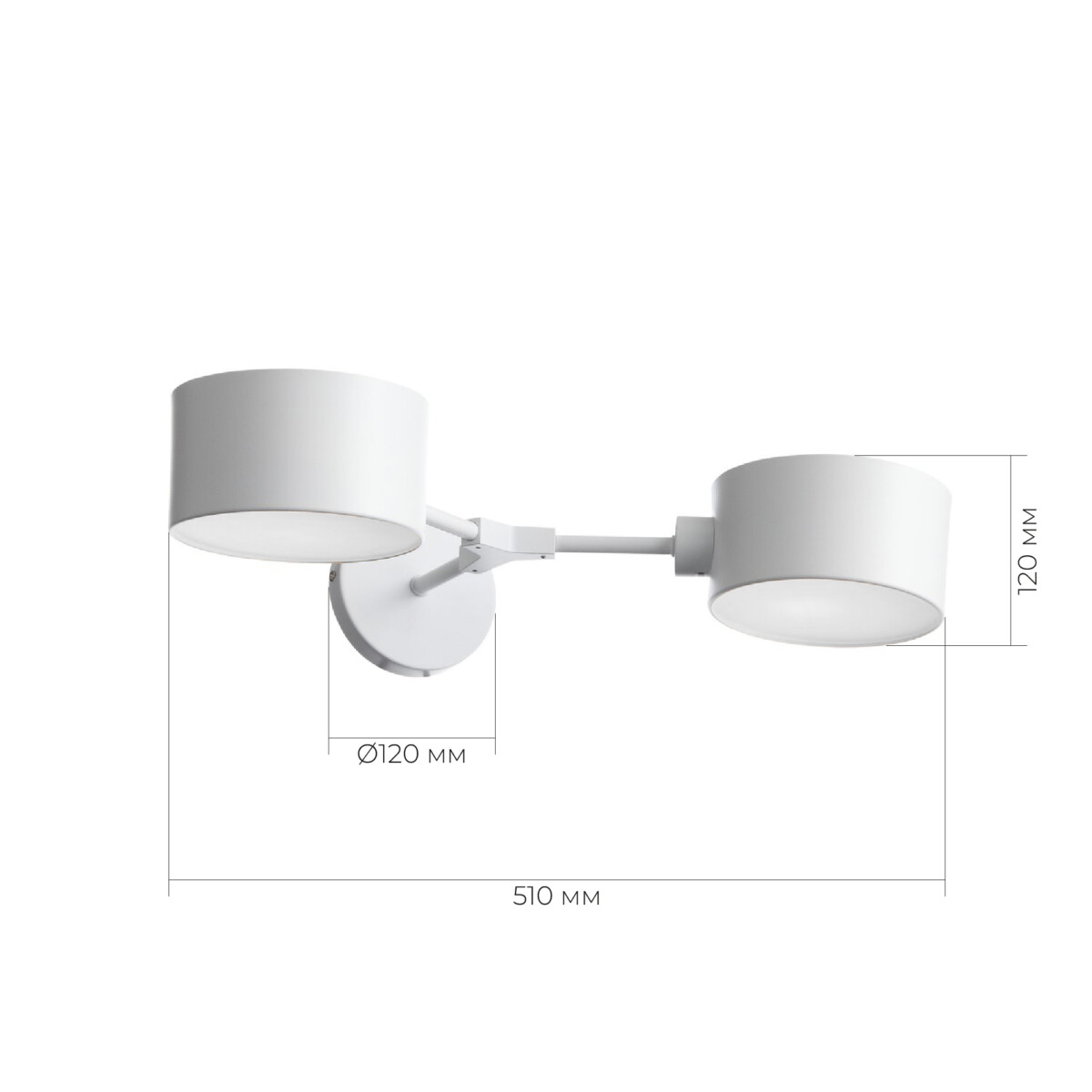 SLE183501-02 Светильник настенный Белый/Белый E14 2*60W GIMENTO — изображение 11