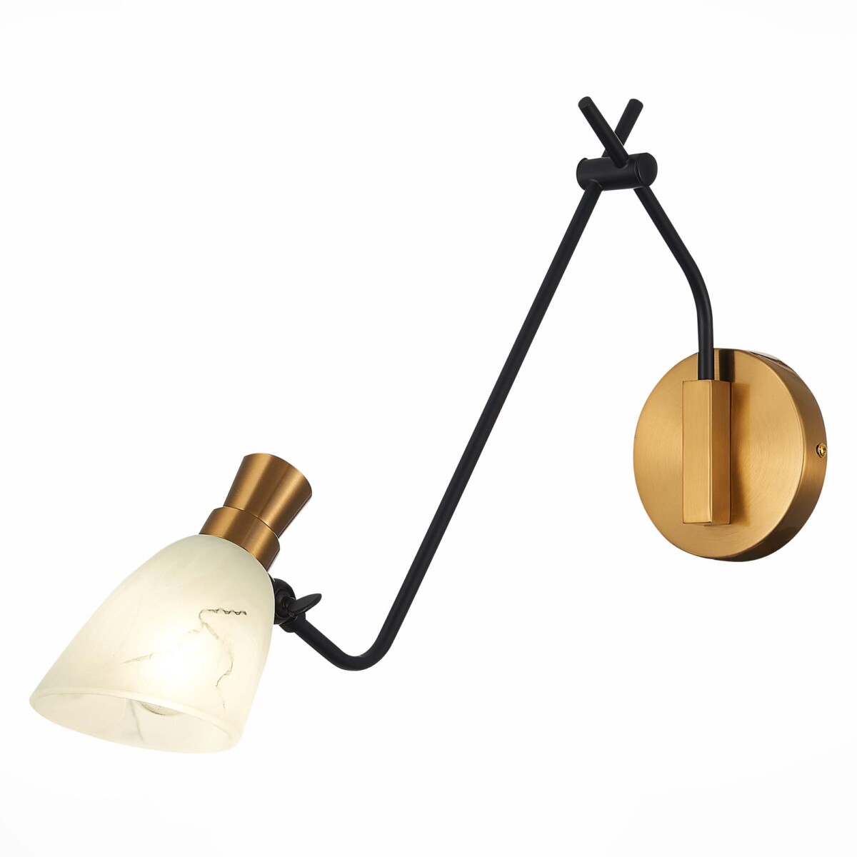 SLE205401-01 Светильник настенный Черный, Латунь/Белый E14 1*60W LITA — изображение 3