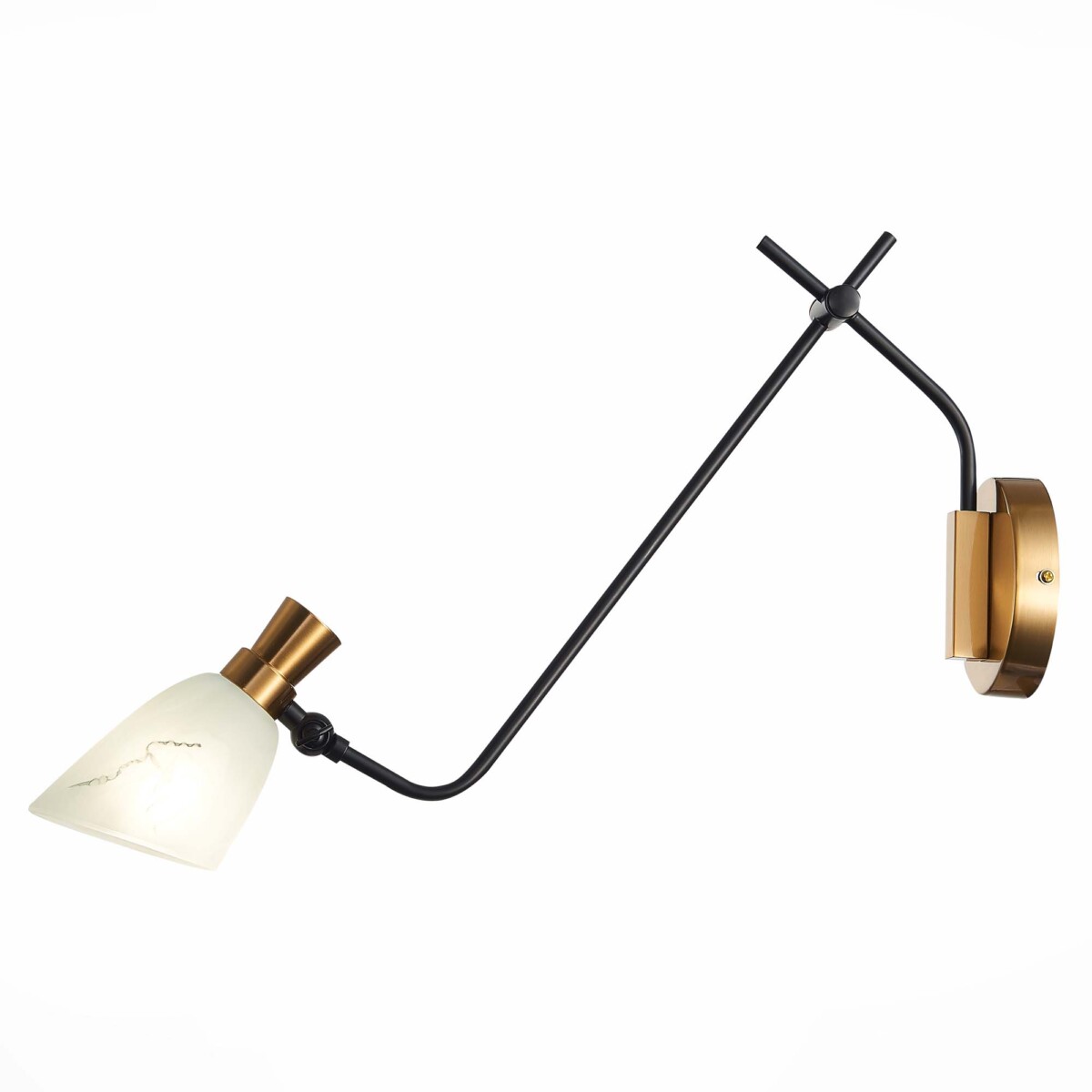 SLE205401-01 Светильник настенный Черный, Латунь/Белый E14 1*60W LITA — изображение 5