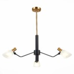 SLE205403-03 Светильник подвесной Черный, Латунь/Белый E14 3*60W LITA — изображение 3