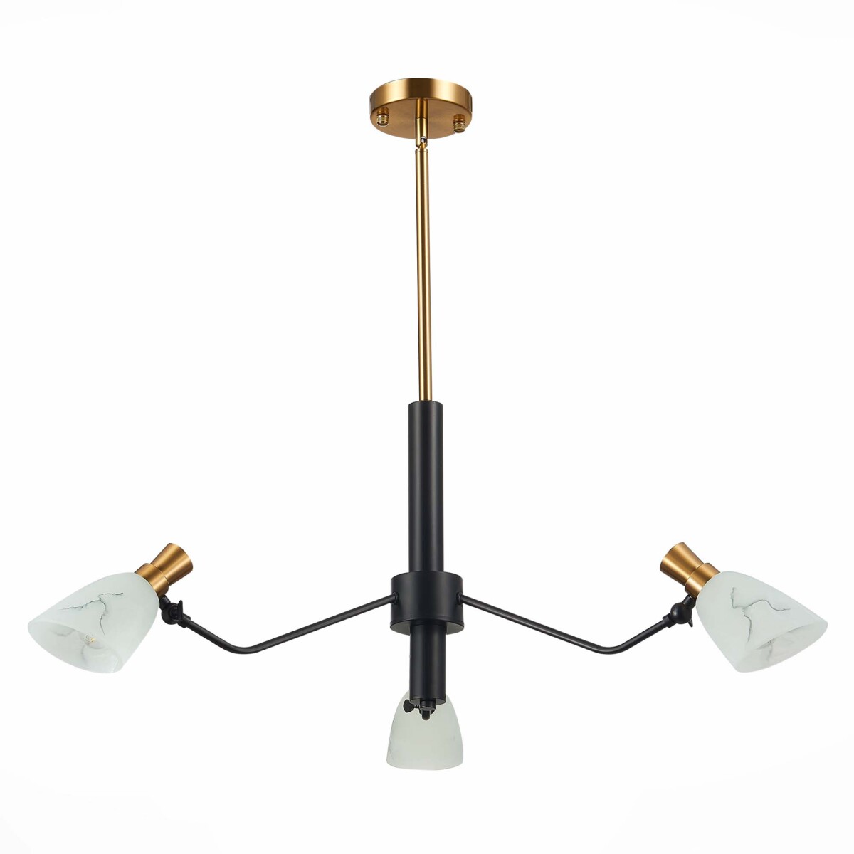 SLE205403-03 Светильник подвесной Черный, Латунь/Белый E14 3*60W LITA — изображение 4